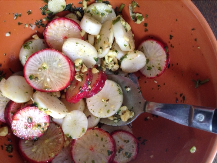 Salade de radis du frère de Yaël 